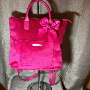 Juicy Couture PINK Velvet Backpack Shoulder bag